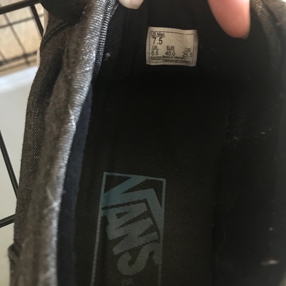 Vans Dark Gray Sz 7.5 - Picture 3 of 6